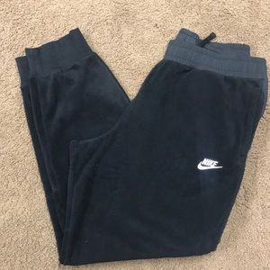 Black fleece Nike joggers